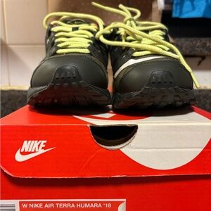 Nike Air Terra Humara Sneakers - Olive and Neon Yellow Women’s size 7
